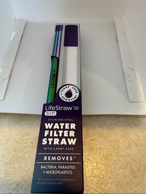 SIP Stainless Steel Water Filter Straw - Green